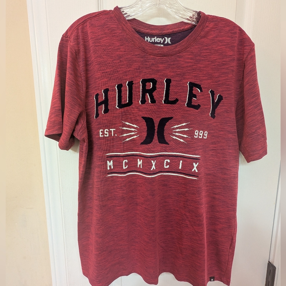 Hurley Men's Maroon Graphic Tee